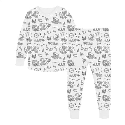 Colorful Kids Graffiti Pajamas