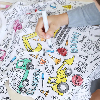 Colorful Kids Graffiti Pajamas