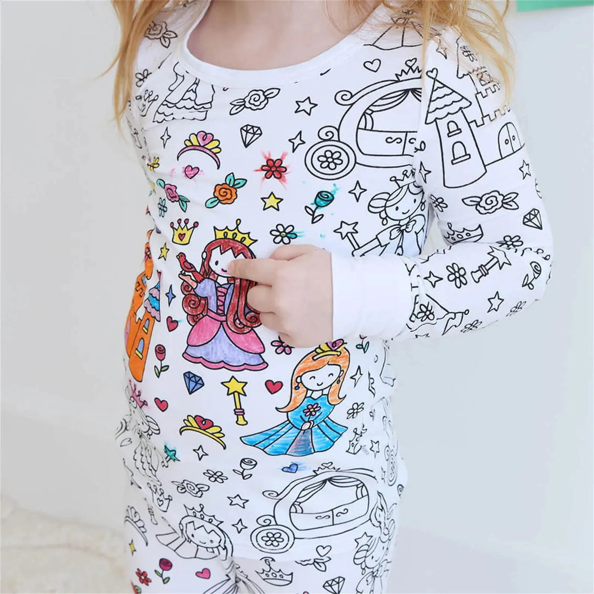 Colorful Kids Graffiti Pajamas