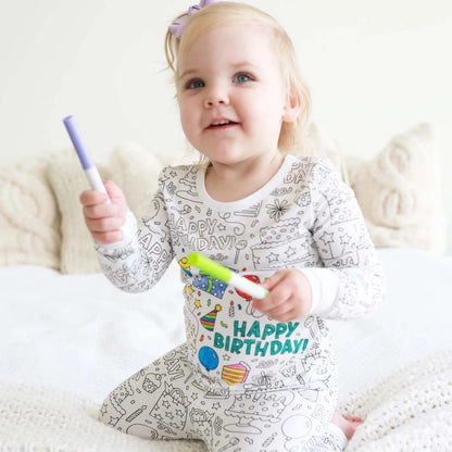 Colorful Kids Graffiti Pajamas